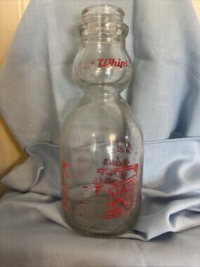 Vintage One Quart Cream Too Milk Bottle It Whips Golden State